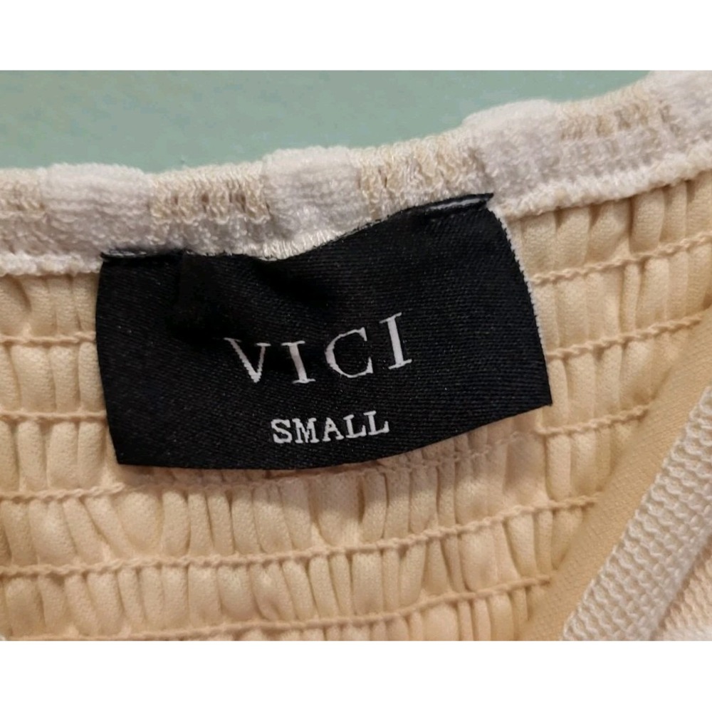 Vici Cream and White Polka Dot Midi Dress - Picture 8 of 10